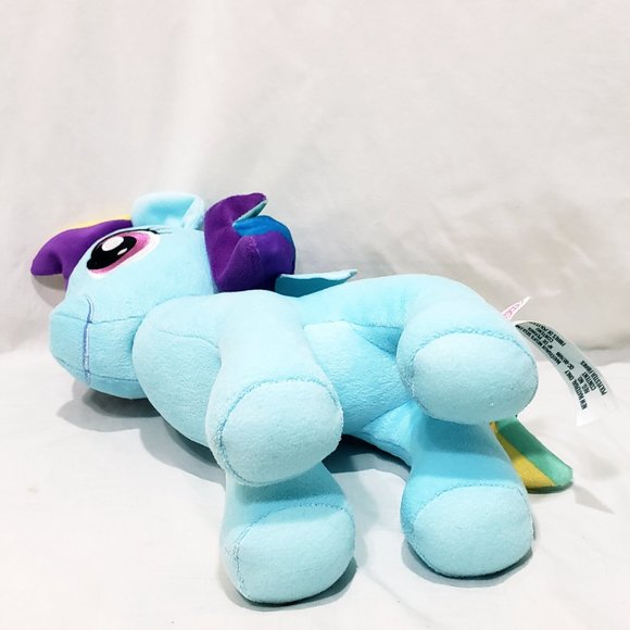 Rainbow Dash Pegasus My Little Pony Ty Plush Stuffed Animal 13" 2016 Blue Hasbro - Picture 6 of 9